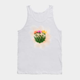 Flower watercolor Tank Top